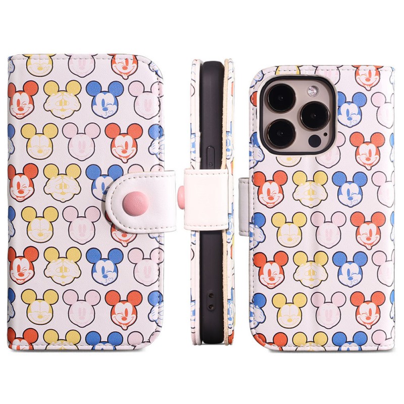 Flip Card Slot Cartoon Pattern Printed Leather Case